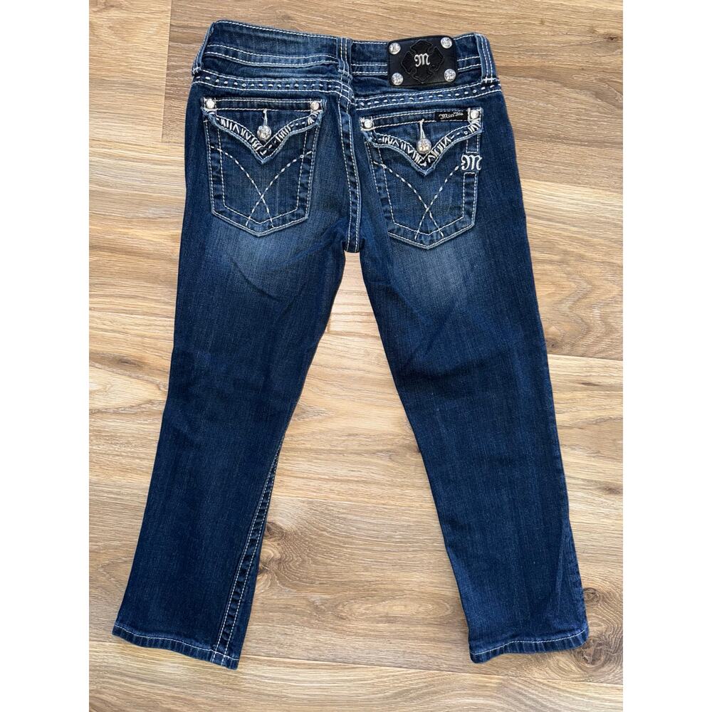 Miss Me Low Rise Capri JY5180P dark wash Y2K - size 27 - OA1